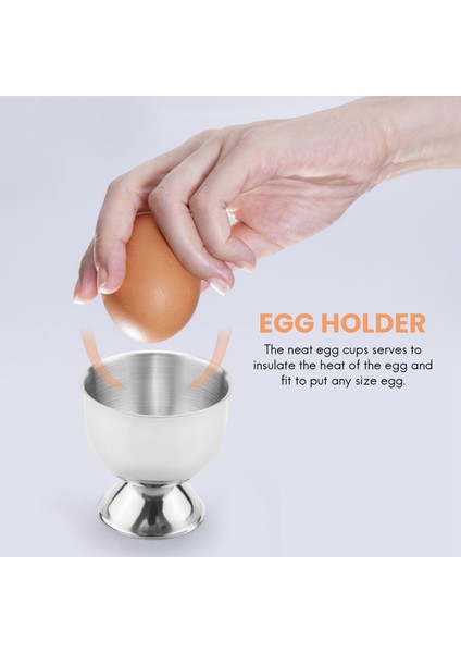 Steellaar Yumurta Kupası Tepsisi Paslanmaz Çelik Yumuşak Haşlanmış Yumurta Bardağı Tutucu Küçük Şarap Bırıklarından Yapılabilir 6 Set (Yurt Dışından) indirimleri