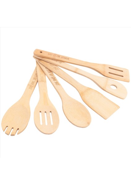 Komik Ahşap Kaşık Seti, 6pcs Ahşap Yemek Kaşları, Komik Sayılar ile Oyulmuş Ahşap Kahve Kaşık B (Yurt Dışından) modelleri