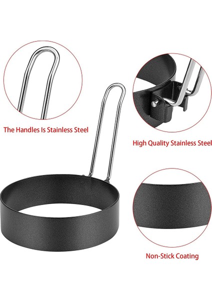 6 Paket Yumurta Halkası, Paslanmaz Çelik Yuvarlak Yumurta Yemek Halkaları Yapışmaz Kızartma Yumurta Yapıcı Kalıpları (Yurt Dışından) fiyatları