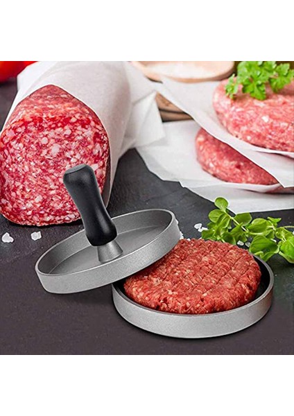 12CM Yuvarlak Burger Pres Hamburger Maker Alaşımlı Hamburger Kalıpları Form Pres Alüminyum Et Sesle Araçlar (Yurt Dışından)
