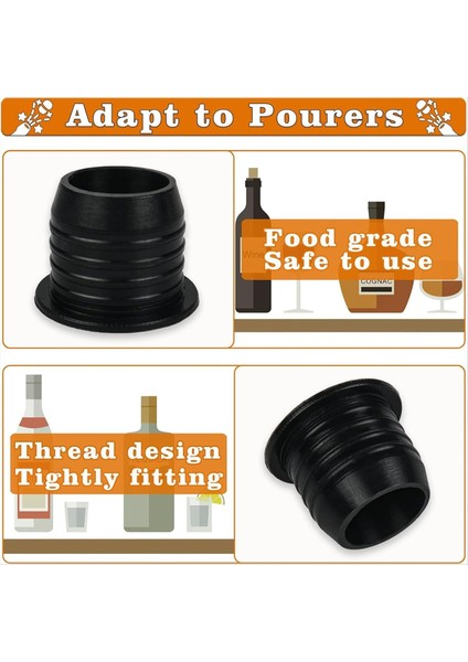 12 Paket Likör Pok Dökme Adaptörleri, Büyük Boyun Likör Şişeleri Için Spoutlar Dökün, 25 mm Boyuna Kadar Alkol Zeytinyağı Için (Yurt Dışından) modelleri