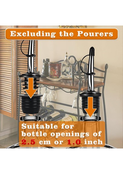 12 Paket Likör Pok Dökme Adaptörleri, Büyük Boyun Likör Şişeleri Için Spoutlar Dökün, 25 mm Boyuna Kadar Alkol Zeytinyağı Için (Yurt Dışından) indirimleri