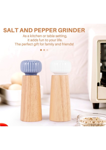 Tuz ve Biber Değirmeni, Seramik Rotorlu Güçlü Ayarlanabilir Seramik Öğütücüye Sahip Odun Biber Çalkalayıcılar (Yurt Dışından) modelleri