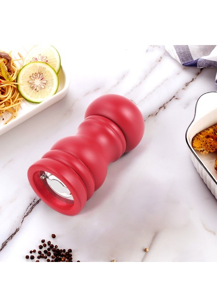 Ahşap Tuz ve Karabiber Öğütücü Set Manuel Biber Tuz Değirmeni Taraka, Ayarlanabilir Kaba Kırmızı ile Maden Ahşap (Yurt Dışından) fiyatları