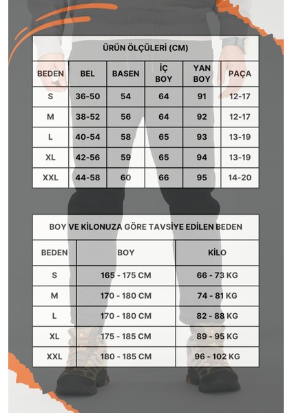 Erkek Siyah Jogger Pantolon Rahat Kesim Pamuklu Lastikli Paça Ipli fırsatları