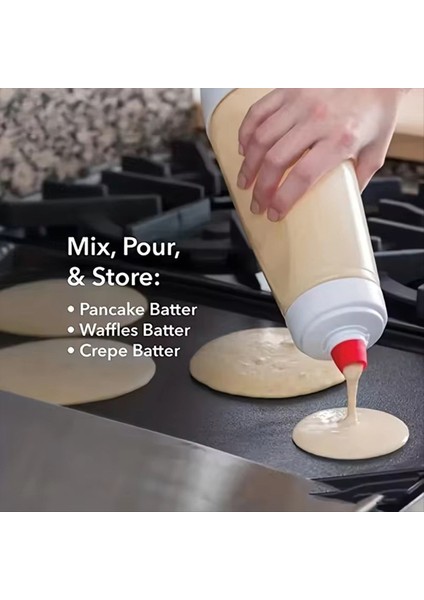 Bir Karıştırma Topu ve Bir Tel Karıştırıcı ile Donatılmış Gözleme Bulamaç Şişesi Ajitatörü. Restoran Pişirme Için Uygun (Yurt Dışından) fırsatları