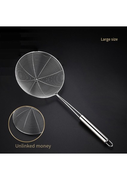 Skimmer Gıda Süzgeci Tencere Kara Kara Kalkanı Kızartma Süzgeci Mutfak Süzgeç Fırınlama Aletleri 18CM (Yurt Dışından) fiyatları