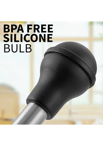 Yemek Gıda Sınıfı Metal Türkiye Hindi Baster Şırınga Et Barbekü Çıkarılabilir Needles ve (Yurt Dışından) indirimleri