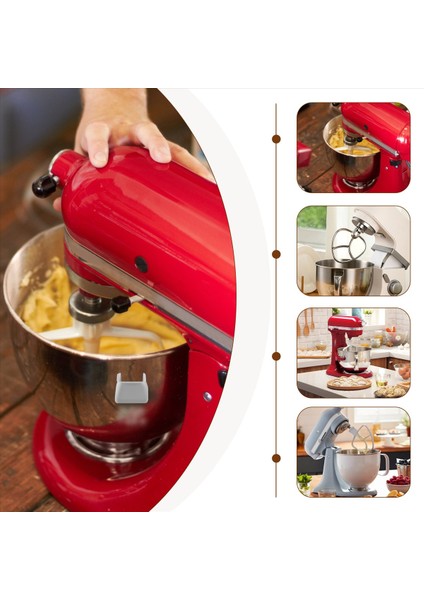 Kitchenaid Için Esnek Kenar Çırpıcı 5 Quart Bowl Stand Mikser Aksesuarları Silikon Kenarlı Düz ​​çırpıcı Kürek Sıyırıcı (Yurt Dışından) indirimleri