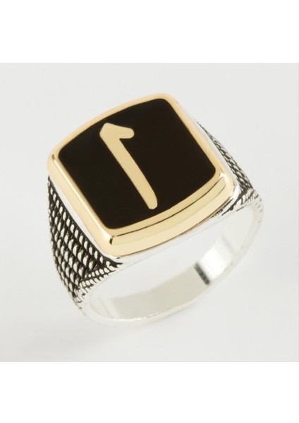 Elif Yazılı Metal Erkek Yüzük