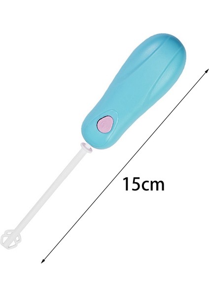 Moda Sıcak Içecekler Süt Çırpma Köpük Çırpma Mikseri Karıştırıcı Yumurta Çırpıcı Elektrikli Koyu Kaplama Aletleri Mavi 15CM (Yurt Dışından) indirimleri