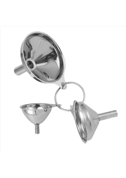 3pcs Çok Fonksiyonlu Paslanmaz Çelik Huni Essentail Yağ Su Baharatları Şarap Şişesi Filtre Huni Ev Mutfak Için (Yurt Dışından) modelleri