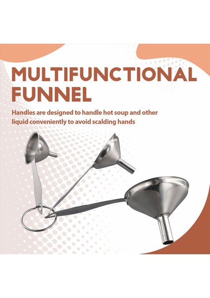 Şişeleri Doldurmak Için 3 Arada 1 Huni Paslanmaz Çelik Küçük Mutfak Huni, Uçucu Yağları Aktarmak Için Set Sıvı (Yurt Dışından) indirimleri
