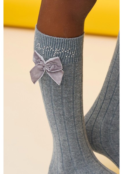 Let's Party Dizaltı Çocuk Çorabı Gri-Melanj fırsatları