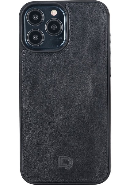 Apple iPhone 13 Pro Max Uyumlu Deri Cüzdanlı Kılıf Rustik Siyah indirimleri