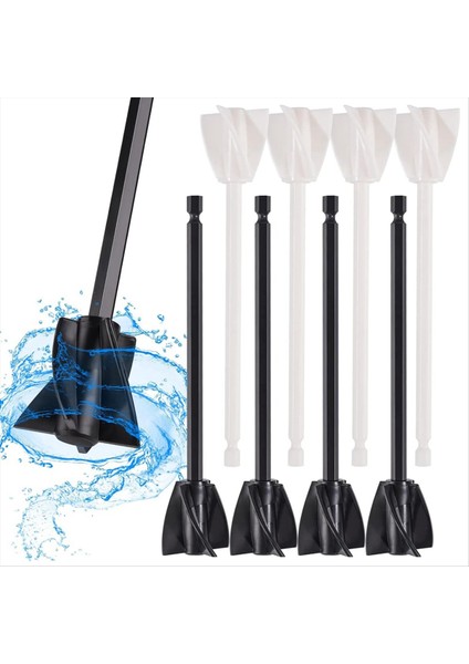 Beton Mikserler Için Matkap Eki Için 8 Pcs Boya Mikseri Matkap Ekleme Yeniden Kullanılabilir, 1/4 Hex Shank (Yurt Dışından) fiyatları