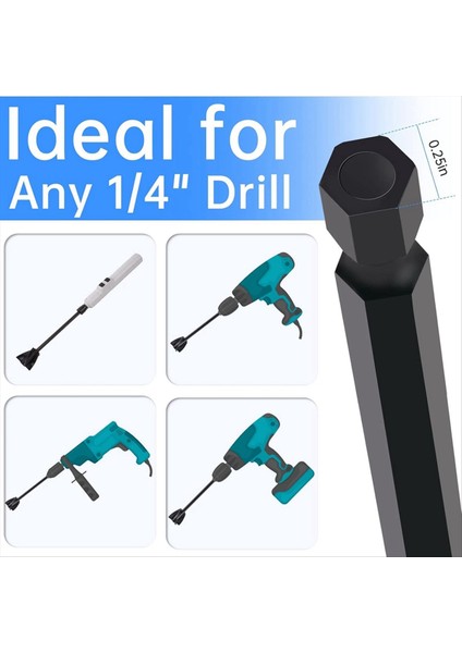 Beton Mikserler Için Matkap Eki Için 8 Pcs Boya Mikseri Matkap Ekleme Yeniden Kullanılabilir, 1/4 Hex Shank (Yurt Dışından) modelleri