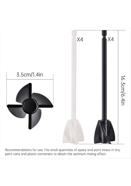 Beton Mikserler Için Matkap Eki Için 8 Pcs Boya Mikseri Matkap Ekleme Yeniden Kullanılabilir, 1/4 Hex Shank (Yurt Dışından) fırsatları