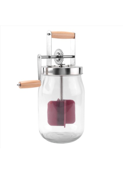 El Krank Tereyağı Churner Manuel Tereyağı Üreticisi Krem ​​mikser Silikon Gıda Karıştırma Aleti Mason Kavanoz Mutfak Aksesuarları 1l (Yurt Dışından) fiyatları