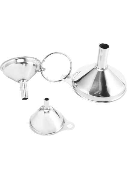 3 Paket Paslanmaz Çelik Huniler Mutfak Kullanımı Için Set Dolgu Şişeleri Likör Şişesi Küçük Baharat Pişirme Toz Suyu (Yurt Dışından)