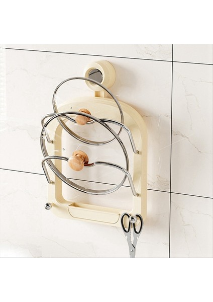 Duvar Montaj Kap Kapakları Tutucu Duvara Monte Ev Mutfak Saklama Tutucu Tava Kapağı Kapak Rafı Kesme Tahtası Tutucu B (Yurt Dışından) fırsatları