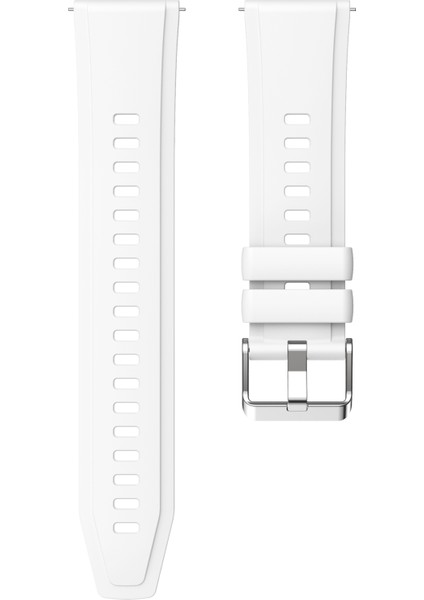Xiaomi Watch S4 Sport/redmi Watch 5 Active Saat Bandı Için Gümüş Tokalı 22 mm Silikon Kayış - Beyaz (Yurt Dışından) modelleri