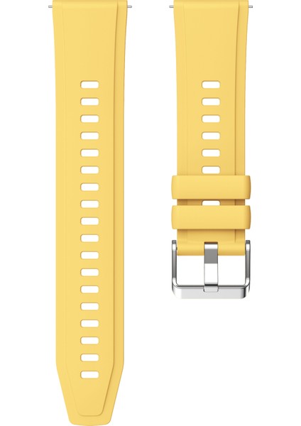 Xiaomi Watch S4 Sport/redmi Watch 5 Active Saat Bandı Için 22 mm Silikon Kayış Gümüş Tokalı - Sarı (Yurt Dışından) modelleri