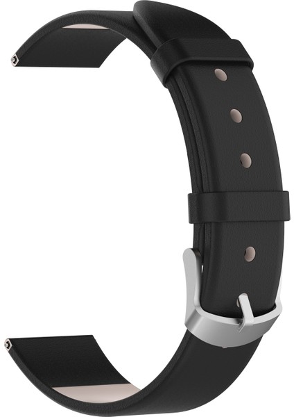 Xiaomi Mi Watch Için 18 mm Deri Akıllı Saat Kayışı Değişimi - Siyah (Yurt Dışından)