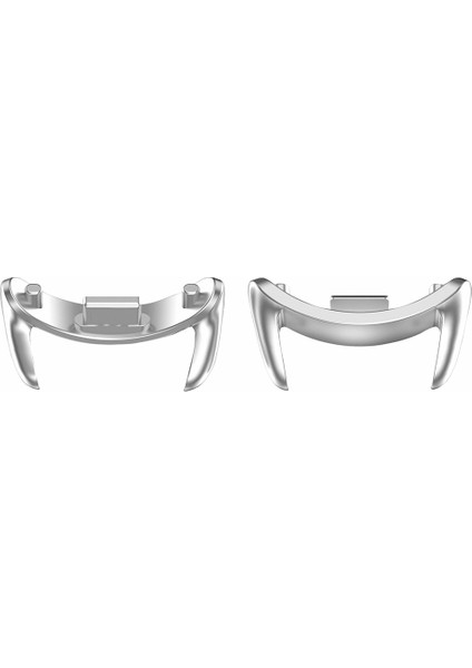 Xiaomi Akıllı Bileklik 9 Nfc/9/8/8 Nfc 12MM Saat Kayışı Konnektörü Paslanmaz Çelik Saat Kayışı Adaptörü - Gümüş Için 1 Çift (Yurt Dışından)