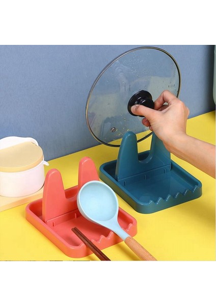 3pcs Katlanabilir Pot Kapak Kaşık Tutucu Stand Pan Kapağı Raf Sofra Takım Raf Mutfak Organizatör (Yurt Dışından) indirimleri