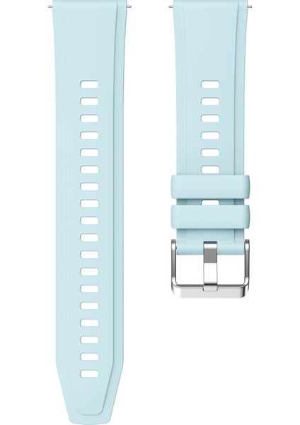 Xiaomi Watch S4 Sport/redmi Watch 5 Active Saat Bandı Için Gümüş Tokalı 22 mm Silikon Kayış - Bebek Mavisi (Yurt Dışından) modelleri