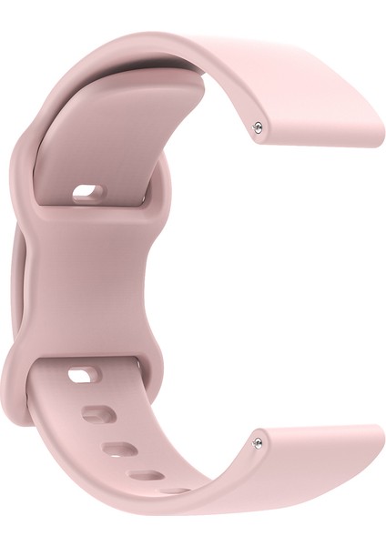 Evrensel 18 mm Düz Renkli Silikon Kayış Şeklinde Tokalı Akıllı Saat Bandı - Pembe (Yurt Dışından) modelleri