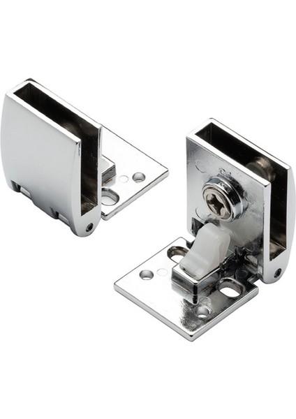 1 Takım Cam Kapak Menteşesi Dolap Kapak Bağlantı Aparatı Mobilya Menteşe Sistemleri Krom Metal fırsatları