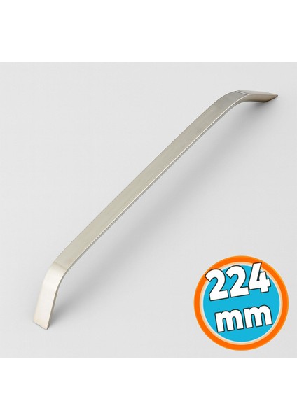 Mobilya Çekmece Mutfak Dolabı Dolap Kapak Kulpları Kulb Kulpu 22.4 cm Metal Inox Kulp 224 mm