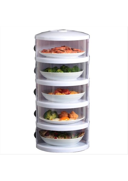 Gıda Isı Kalkanı, Şeffaf Istiflenebilir Toz Geçirmez, Leftovers Gıda Depolama Konteyneri Mutfak Organizasyonu (Yurt Dışından)