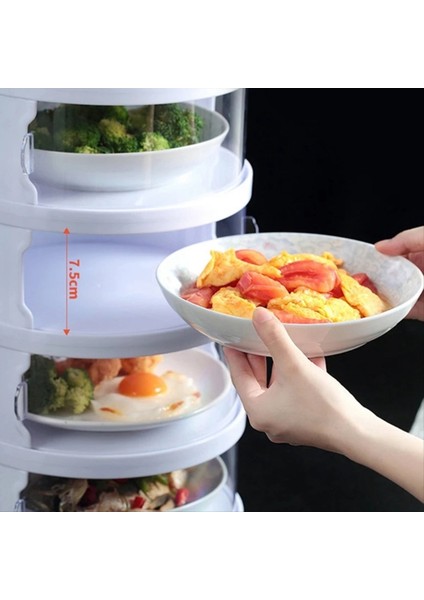 Gıda Isı Kalkanı, Şeffaf Istiflenebilir Toz Geçirmez, Leftovers Gıda Depolama Konteyneri Mutfak Organizasyonu (Yurt Dışından) fırsatları