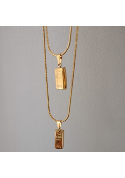 Lente Aksesuar Çelik Yılan Zincir Külçe Kolye Trend Kadın Takı Trend Kolye indirimleri