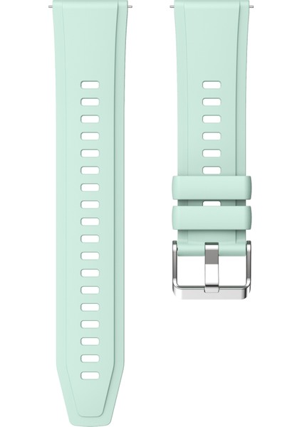 Xiaomi Watch S4 Sport/redmi Watch 5 Active Saat Bandı Için Gümüş Tokalı 22 mm Silikon Kayış - Yeşil (Yurt Dışından) modelleri