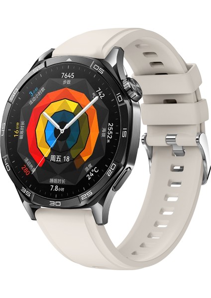 Xiaomi Watch S4 Sport/redmi Watch 5 Active Saat Bandı Için Gümüş Tokalı 22 mm Silikon Kayış - Starlight (Yurt Dışından) fırsatları