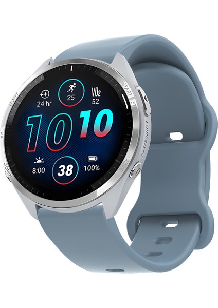 Evrensel 22 mm Silikon Saat Kayışı Düz Renk Şeklinde Tokalı Yedek Bant - Kaya Mavisi (Yurt Dışından) indirimleri