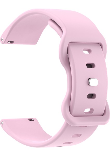 Evrensel 22 mm Silikon Saat Kayışı Düz Renk Şeklinde Tokalı Yedek Bant - Mor (Yurt Dışından) modelleri