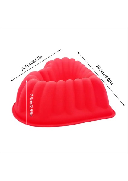 Kalp Şeklindeki Yivli Kek Tava Yivli Kalıp Silikon Kalp Şekilli Kek Kalıp Tatlı Kek Kalıbı Yapışmaz Kalp Kek Yapımcısı (Yurt Dışından) modelleri