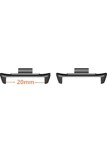 Xiaomi Akıllı Bileklik 9 Pro/8 Pro/redmi Watch 4 20 mm Metal Saat Kayışı Bağlantısı Için 1 Çift Siyah Saat Kayışı Adaptörü (Yurt Dışından) indirimleri