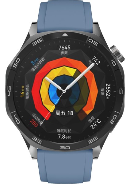 Xiaomi Watch S4 Sport/redmi Watch 5 Active Saat Bandı Için Gümüş Tokalı 22 mm Silikon Kayış - Mavi (Yurt Dışından) indirimleri