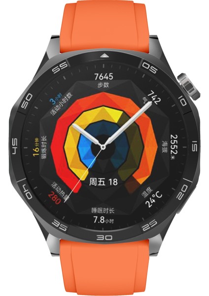 Xiaomi Watch S4 Sport/redmi Watch 5 Active Saat Bandı Için Gümüş Tokalı 22 mm Silikon Kayış - Turuncu (Yurt Dışından) indirimleri