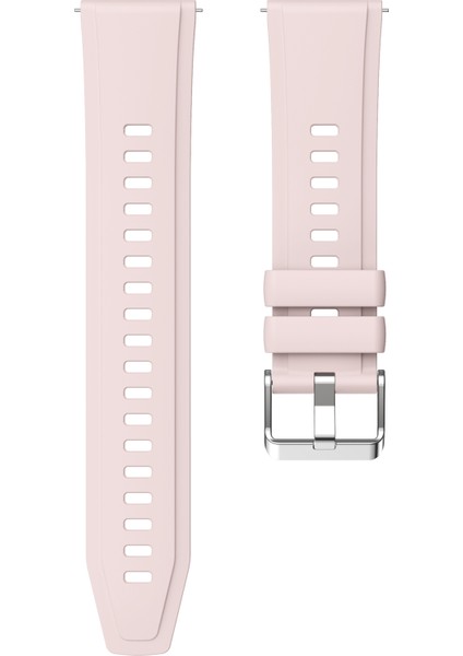 Xiaomi Watch S4 Sport/redmi Watch 5 Active Saat Bandı Için Gümüş Tokalı 22 mm Silikon Kayış - Pembe (Yurt Dışından) modelleri