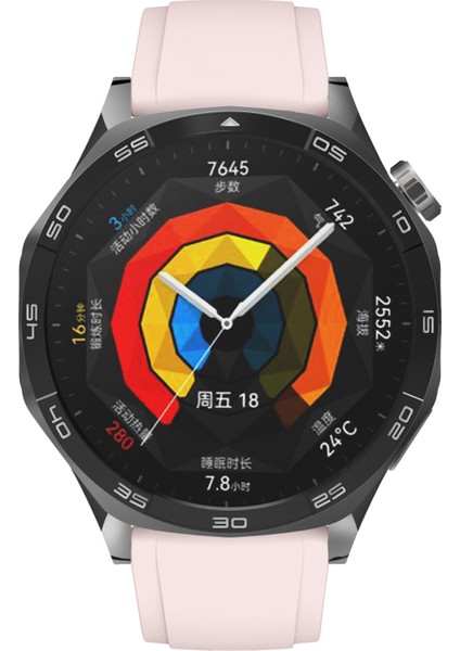 Xiaomi Watch S4 Sport/redmi Watch 5 Active Saat Bandı Için Gümüş Tokalı 22 mm Silikon Kayış - Pembe (Yurt Dışından) indirimleri