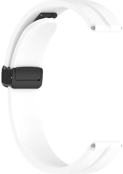 12 mm Silikon Saat Kayışı Manyetik Katlanır Tokalı Bilek Kayışı - Beyaz (Yurt Dışından) fırsatları