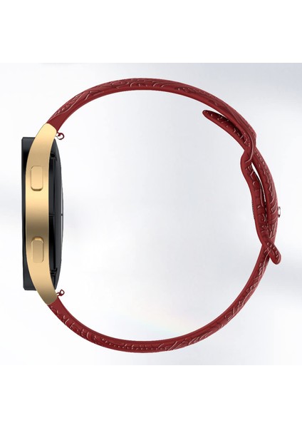 Carven Desenli Silikon Bileklik Kayışı Evrensel Akıllı Bileklik Bandı 20MM - Kırmızı (Yurt Dışından) fırsatları