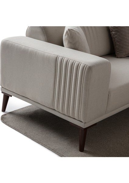 Regnar 3'lü Koltuk Krem indirimleri